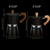 1pc Classic Stovetop Espresso Maker For Great Flavored Strong Espresso, Classic Italian Style Espresso Moka Pot