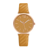 Ladies New Belt Watch Gold Shell Acupuncture Needle Casual Fashion Quartz Watch