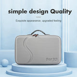 1 PCS Gray PU+Spandex Carrying Case - 360 X3 Storage Bag for Insta 360X3 Action Camera Handbag Box