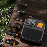 Paddle Board 25PSI High Pressure Electric Air Compressor Pump Power Bank with 6 Nozzles and LED Light for Iatable Boat