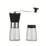 1 Set Coffee Grinder, Manual Coffee Mill, Portable Coffee Grinder Set, Manual Coffee Grinder