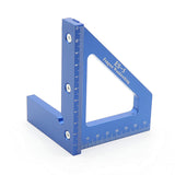 ES-5 Multifunction Carpentry Triangle Ruler 45/90 Degree Measure Angle Ruler Woodworking Scriber Ruler 3D Miter Triangle Ruler