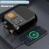 Wireless Air Compressor 80w LED Lighting Tire Iatable Sup Pump for Car Motorcycle Surfing Paddle Board Boat Kayak Tool