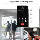 433MHz Wireless WIFI + GSM Auto-dial Alarm Security System with LCD Display, Door & PIR Motion Sensor, Phone APP Remote Control.