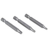 6Pcs 50Mm 1/4 Inch Hex Square Bits Square Head Screwdriver Bits S2 Alloy Steel Magnetic Screwdriver Bits Set Hand Tools