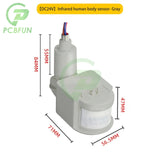 LED-Motion 24V Automatic PIR Infrared Detector 180 Degree Rotating Outdoor Timer Switch Motion Sensor