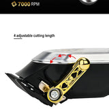 NEW Patented Design WMARK NG-130 Wireless Charging Clipper Professional Barber Tools Type-C Interface Hair Cutter With Base