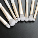 Makeup brush-Ice White 12pcs synthetic hair cosmetic brushes set-foundation&blush&powder&face&eye-cosmetic tools&pens