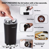 1pc Coffee Bean Grinder Electric, Food Processor, Food Mixer,200W Powerful Spice Grinder Electric,Grain Mills,Espresso Grinder Herb Grinder Coffee Grinder For Spices