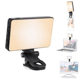 Pocket Clip-on LED Computer Tablet Phone Video Conference Light 2500K-9000K Dimmable Battery for One Meeting