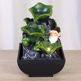1pc USB Powered Tabletop Fountain With Lights, Home And Office Decor, Portable Tabletop Waterfall Kit Relaxation Decor, Gift For Family And Friends, Holiday Gifts, Home Decor Halloween Gifts