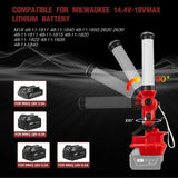 2000LM 26W LED Work Light for Milwaukee 14.4V-18V Li-ion Battery Portable Camping Lantern Downlight Outdoor Flashlight with Clip