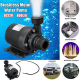 Brushless Solar Water Pump Kit with 50W Panel Power - for Bird Bath, Garden Fountain