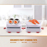 Rotary Toy Track Conveyor Belt Rotating Table Kid Food Train Set DIY Making Family Sushi Party