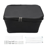 Rear Bike Storage Basket Rustproof Bike Rack Bag Kit Waterproof Cover 20L Capacity High Strength 20kg Bearing for Cycling