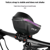 ESLNF Hard Shell Phone Cycg Handlebar Bag Waterproof Large Capacity Toucreen Compatible Bicycle Accessories