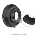 EF-M4/3 Camera Mount Adapter Ring Focus Reduce Aperture Enlarge for Canon EF Lens to DMC-DX85/GH4/GH5/GF1 Cameras