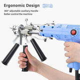 2 in 1 Cut and Loop Pile Kit - Electric Carpet Rug Gun with Yarn Tufting Cloth