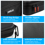For DJI OSMO Action 3 Camera Black Portable PU Storage Bag Anti-fall Handbag Action Camera All-round Set Accessories