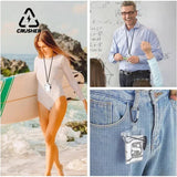 CRUSHER Transparent Cigarette Case Hanging Neck Style Waterproof Seag Small Tobacco Box Portable Cardcase Smoking Accessories