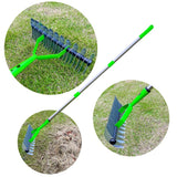 Thatch Weeder Rakes, Multipurpose Lawn Grooming Rakes For Cleaning Dead Grass, Durable With Handle