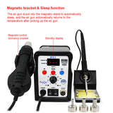 750W Soldering Station 2 In 1 Digital ESD Antistatic Hot Air Blower Heat Gun Welding Solder Iron SMD Desoldering Rework Tool