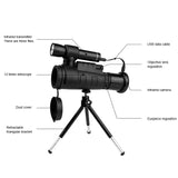 Digital Night Vision Camera Monoculars Telescope Infrared Optical Sight WIFI Connect Smartphone for Outdoor Hunting Watch Bird