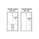1PC Rose Flower Pattern Lace Door Curtain - Garden Style, Suitable for Various Room Types