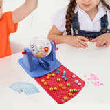 Traditional Chips Professional Set with Bingo Cage for Travel Party Festivals Entertainment Game Kids