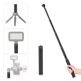 Telescc Extension Rod Max. Length 73cm Aluminum Alloy Pole with 1/4 Inch Screw for Gimbal Stabilizer zhiyun Feiyu