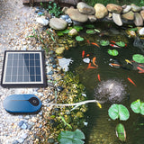 1.5W 3600mAh Solar Fish Tank Oxygenator - Oxygen Pond Air Pump, Fishing Aerator for Aquarium.