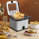 110V/220V 1000W Electric Fryer less French Fries Chicken Frying Grill Multi-function Household Commercial Hot Pot Oven