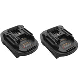 2X Bps18m Battery Adapter For Black & Decker 20V Lithium Porter Cable 20V Lithium Battery For Makita Bl1830 18V Battery