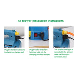 Electric Sprayer Nozzle ing Blowers Send Mist Dispenser Agricultural Garden Air Blower