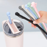 Reusable Baseball Cap Cover Replacement Long Silicone Straw For Stanley 203040oz 10mm