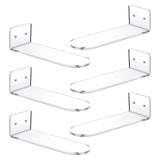 6 Pack Floating Shees,Transparent Acrylic Wall Mounted Shoe Shees,for Display Collectible Shoe&Sneaker
