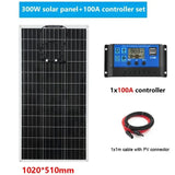 110V/220V System 300W PET Solar Panel+150A Charge Controller+12000W 10000W Inverter Power Generation Kit for Home Outdoor