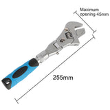Ratchet Wrench Pulley Wrench 10 Inch Household Maintenance 5 In 1 180 Degree Folding Manual Tool Adjustable Torque Wrench