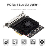 E-Sports NAS High-Speed Vision Industrial Camera Capture Card RTL8125 Pcie To 6-Port 2.5G Server NIC Replacement Accessories