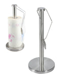 Stainless Steel Kitchen Roll Paper Towel Holder Bathroom Tissue Stand Napkins Rack Home Kitchen Storage Paper Towel Stand