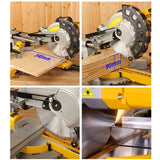 220V 10 Inch Multifunctional Electric Saw Household 45 Degree High-Precision Woodworking Cutting Miter Sawing Aluminum hine