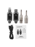Wired to Wireless Xlr Transmitter Receiver UHF for Audio Mixer Electric Guitar Bass Microphone Transmitters Receivers