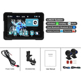 Waterproof 5 Inch Navigator 1000Nit Screen Portable Motorcycle Wireless Carplay with Cameras Dual Bluetooth