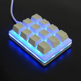 USB ro Custom Mini 12 Keys 2 Knob Programming DIY nical Keyboard Gaming Drawing Switch Portable Hot-swap Keypad