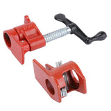 3/4 OR 1/2 Inch Heavy Duty Pipe Clamp Woodworking Wood Gluing Pipe Clamp Steel Cast Iron Pipe Clamp Fixture Carpenter Hand Tool