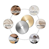 12 Pack Rotarycutter Blades With Storage Box Gold & Silver 45Mm Replacement Blade For Handcrafting, Art, Diys, Crafts, Quilting