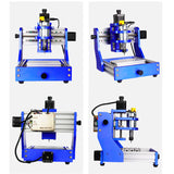 DIY Mini CNC Router Engraver 1310 Full Metal Frame Desktop PCB Milg hine Wood Carving Optional 500mW Laser Offe Control