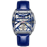 GUANQIN Leather Strap Watch Mens Automatic Tourbillon Waterproof Watch Luxury Brand Mechanical Accessories Men Relogio Masculino