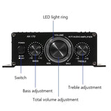 Mini Amplifier AK170 12V Dual Channel 20W+20W HIFI Digital Stereo Audio Power Amplifiers Home Car Radio Microphone