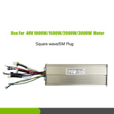 Ebike 48V 1000W/1500W/2000W/3000W Square Wave with Light e 50A Controller for KT LCD Display